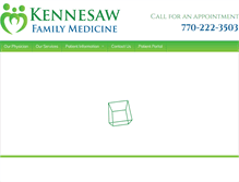 Tablet Screenshot of kennesawfamilymed.com